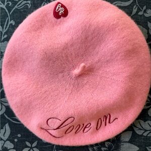 Rare Pink Beret Love On by Selena Gomez